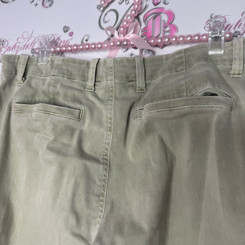 Michael kors cargo pants green olive military pockets zippers gold hardware - Picture 9 of 15